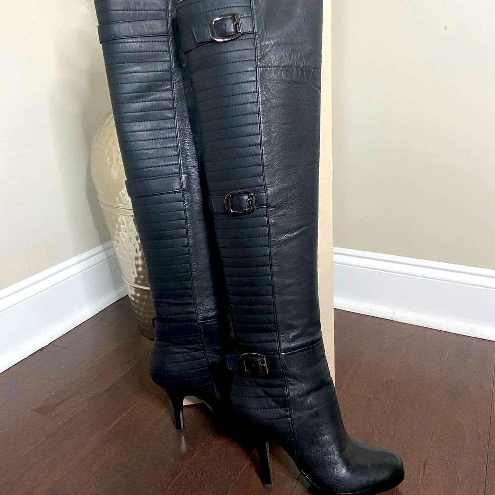 BCBG Over the Knee Moto style boots